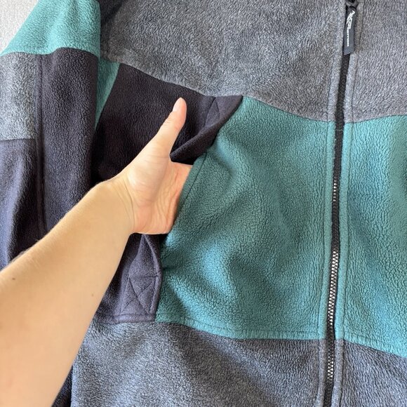 VTG Alpine Expedition Sherpa Fleece Jacket Full Zip Mens L Gorpcore Campcore 90s - Picture 3 of 16
